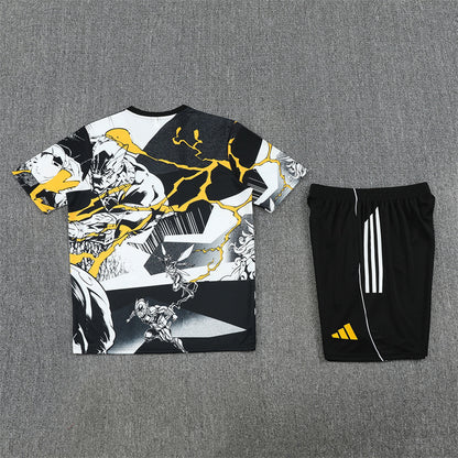 Real Madrid Shorts Set-White and Black