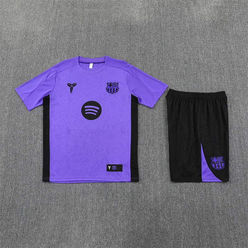 Barcelona Shorts Set-Purple and Black