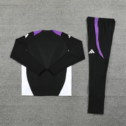 Real Madrid Tracksuit-Purple, White and Black