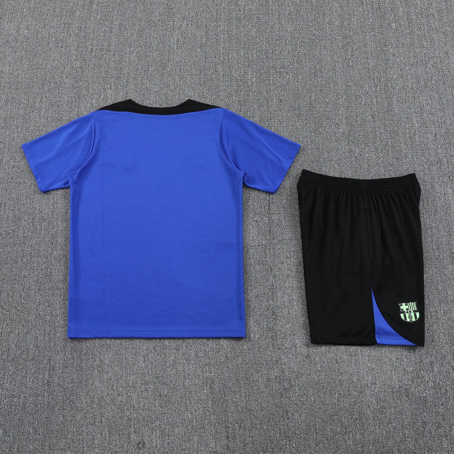 Barcelona Shorts Set-Dark Blue and Black