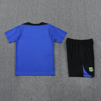 Barcelona Shorts Set-Dark Blue and Black