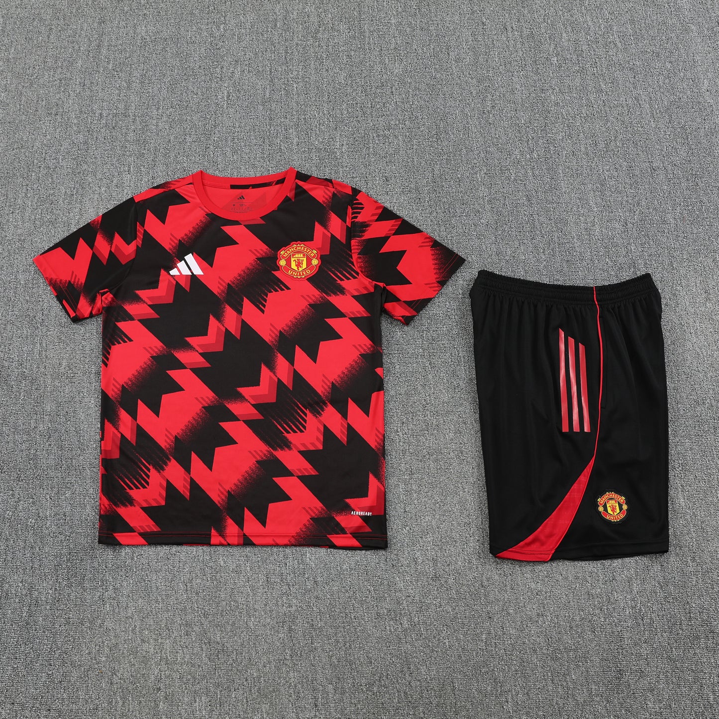 Manchester United Shorts Set-Red and Black