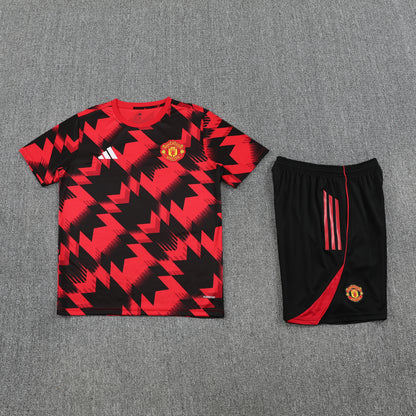 Manchester United Shorts Set-Red and Black