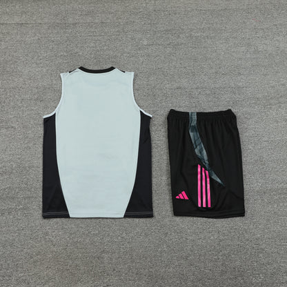 Juventus Vest Set-Grey and Black