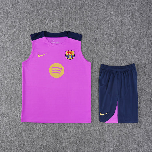 Barcelona Vest Set-Purple and Navy Blue