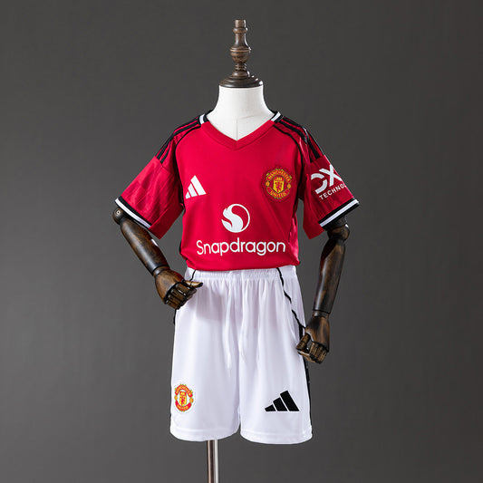 M-U 25/26 Home kids kit Jersey
