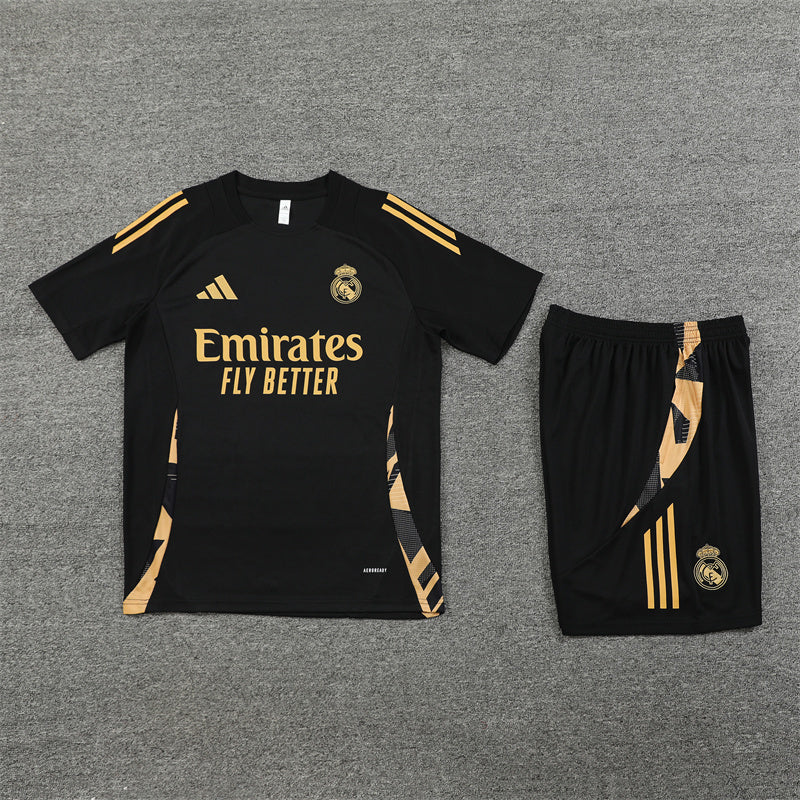 Real Madrid Shorts Set-Black and Golden