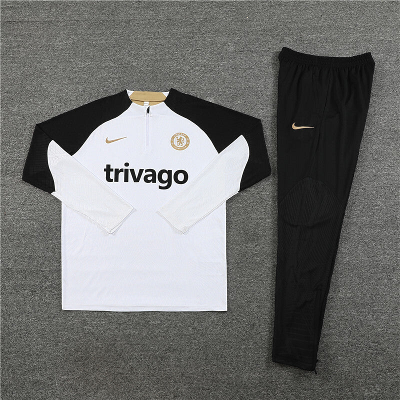 Chelsea Tracksuit-White and Black
