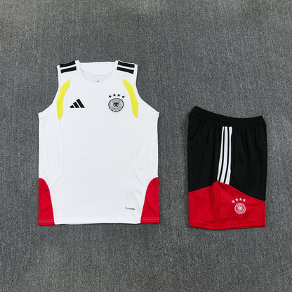 Germany Vest Set-White and Black