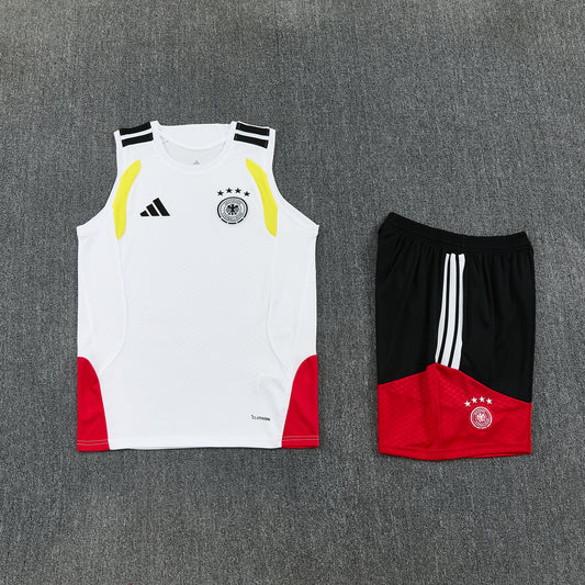 Germany Vest Set-White and Black