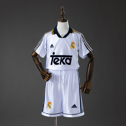Real Madrid 98/00 Home Retro Kids Kit