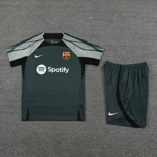 Barcelona Shorts Set-Dark Grey