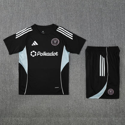 Inter Miami Shorts Set-Black and Grey