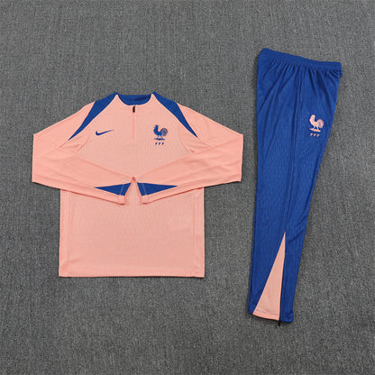 France Tracksuit-Cream and Dark Blue
