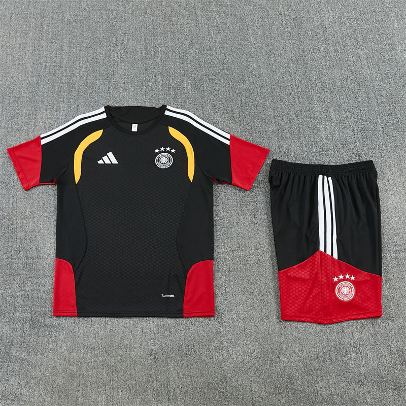 Germany Shorts Set-Black and Red
