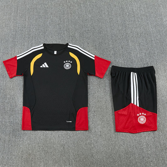 Germany Shorts Set-Black and Red