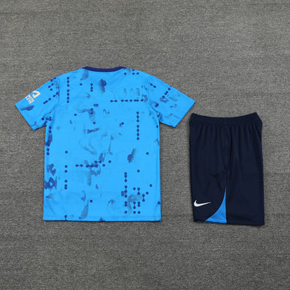 Chelsea Shorts Set-Light Blue and Black