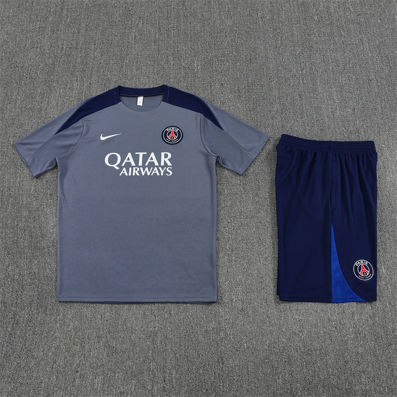 PSG Shorts Set-Grey and Navy Blue