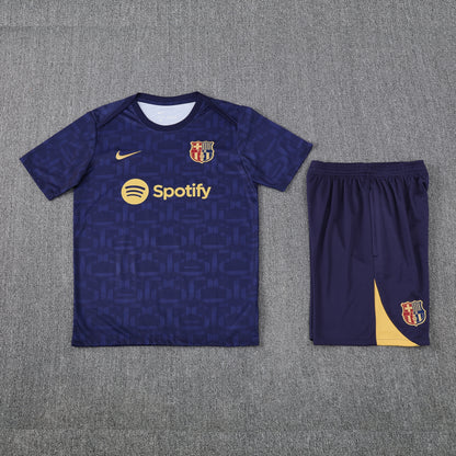 Barcelona Shorts Set-Navy Blue