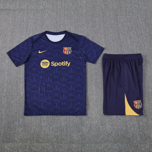 Barcelona Shorts Set-Navy Blue