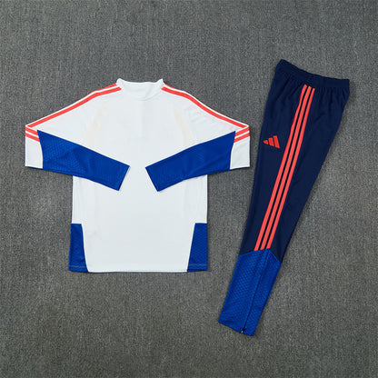 Columbia Tracksuit-White, Blue and Navy Blue