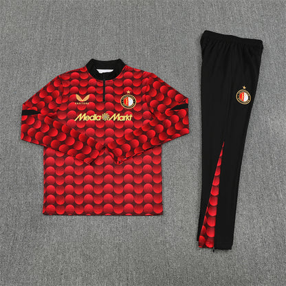 Castore Feyenoord Tracksuit-Red and Black
