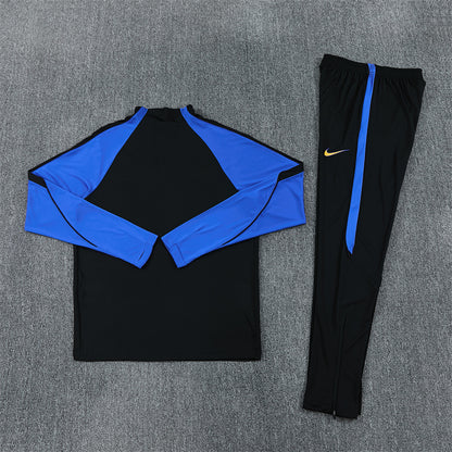 Inter Milan Tracksuit-Black and Blue