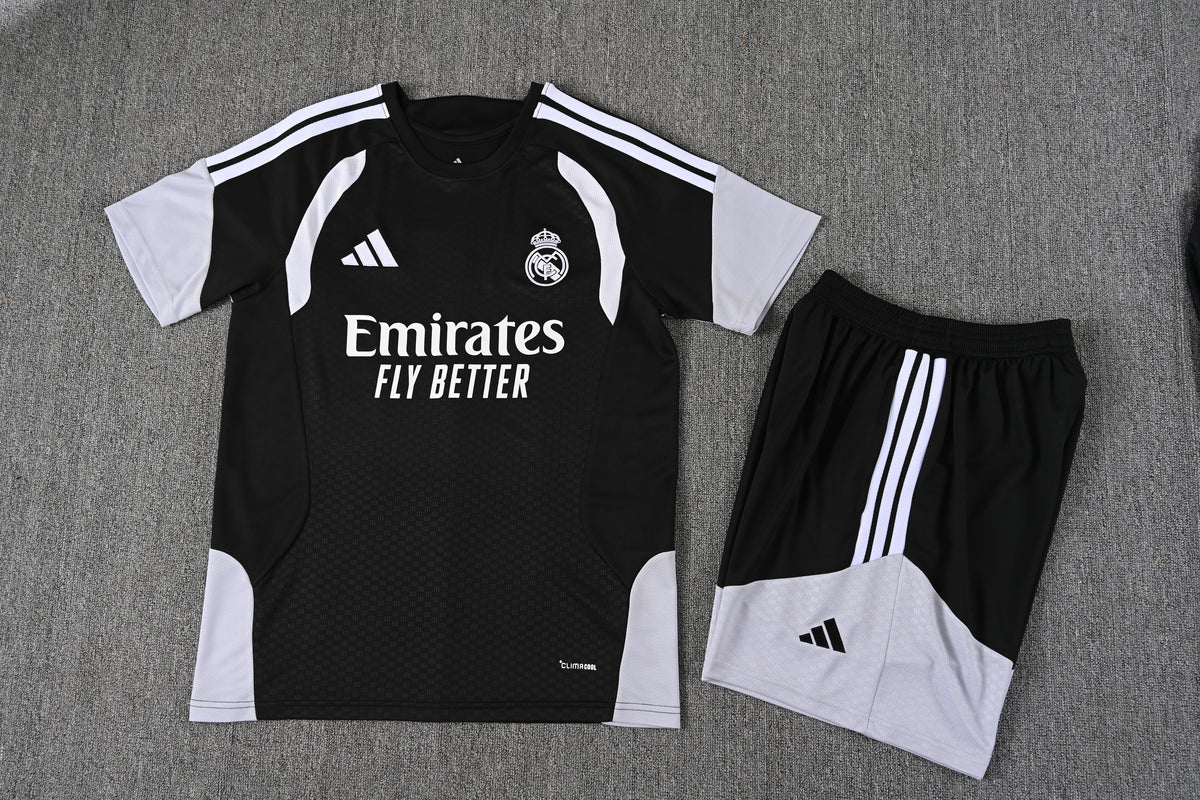 Real Madrid Shorts Set-Black and Grey
