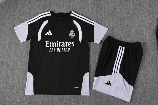 Real Madrid Shorts Set-Black and Grey