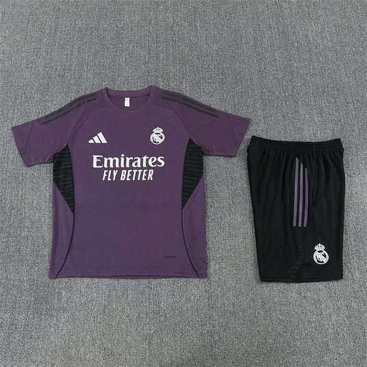 Real Madrid Shorts Set-Dark Violet and Black
