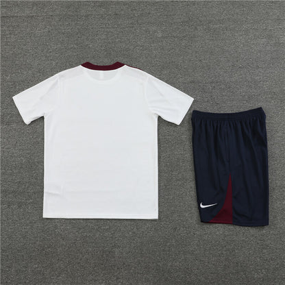 England Shorts Set-White and Black