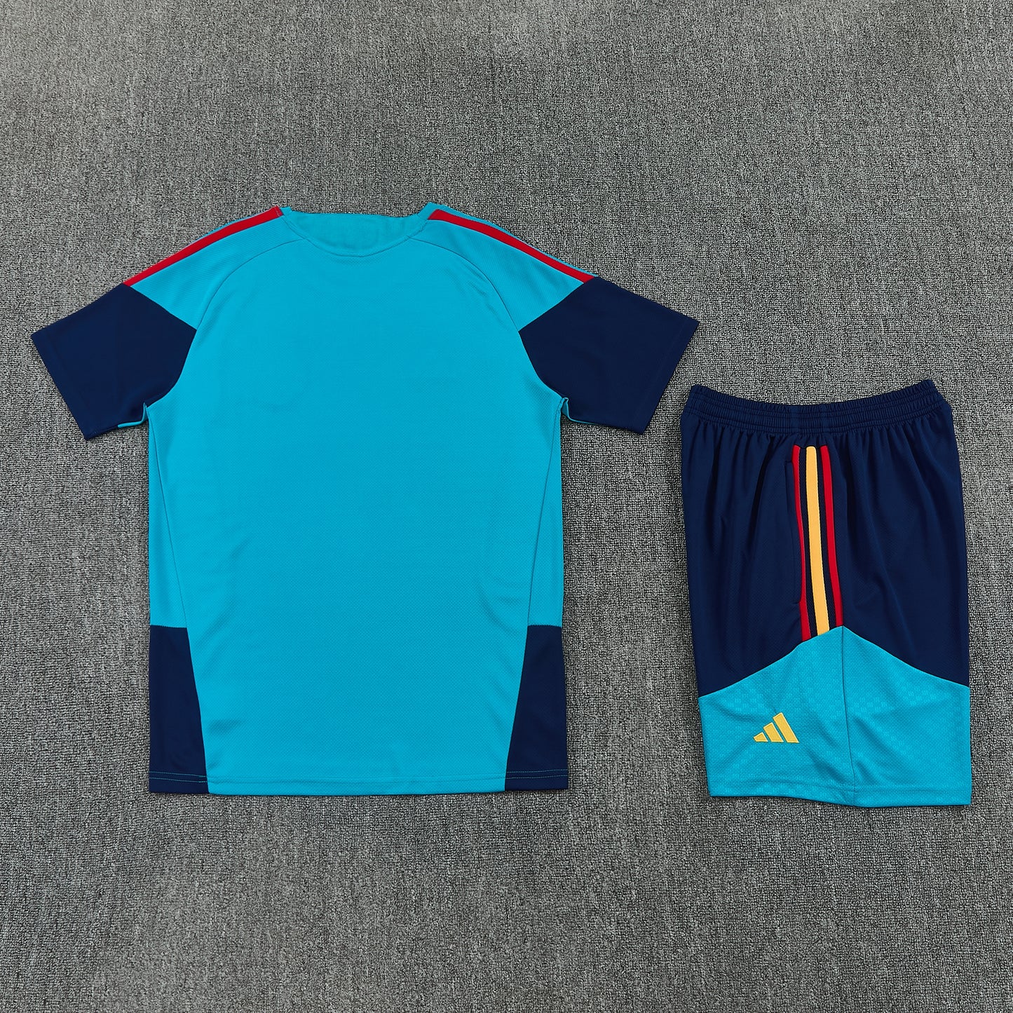 Spain Shorts Set-Blue and Navy Blue