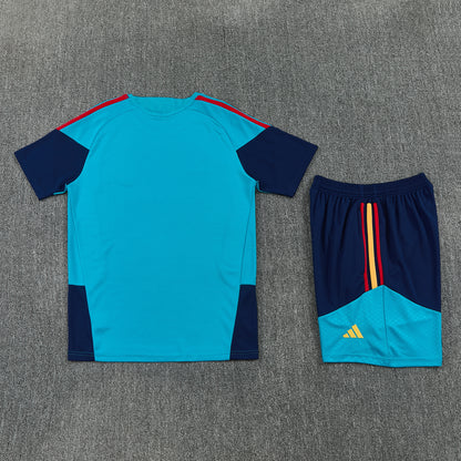 Spain Shorts Set-Blue and Navy Blue