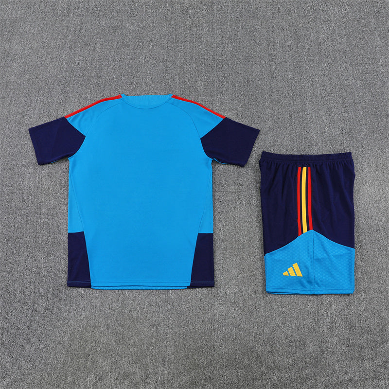 Spain Shorts Set-Blue and Navy Blue