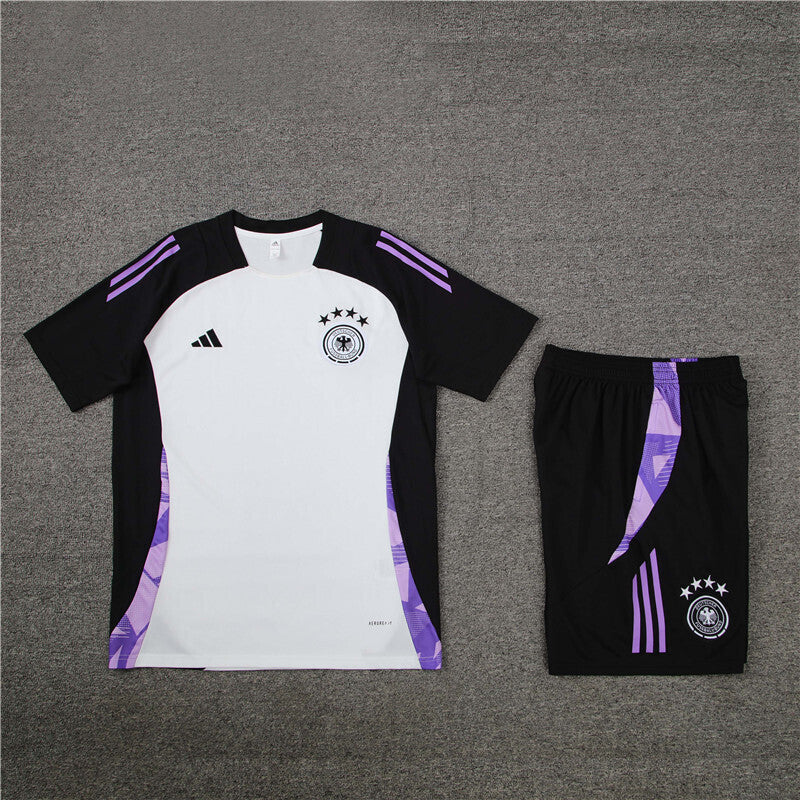 Germany Shorts Set-White and Black