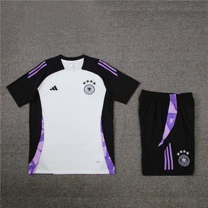 Germany Shorts Set-White and Black