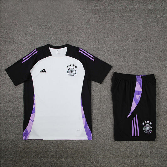 Germany Shorts Set-White and Black
